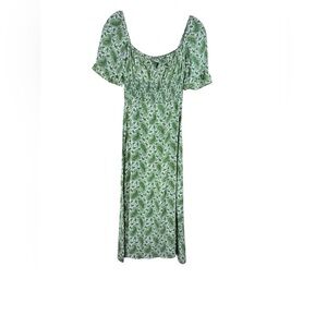 Faithfull the Brand El Paso Midi Dress Sable Paisley Green New Size 4